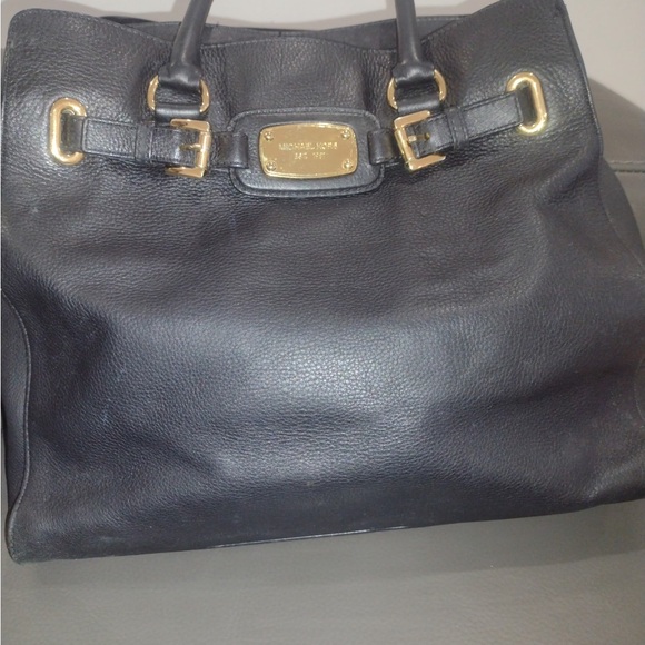 Michael Kors Black Tote with Gold Accents - Picture 1 of 6